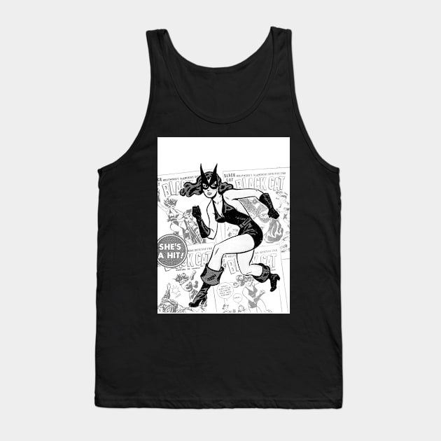 BLACK CAT 6 Tank Top by impacteesstreetwear